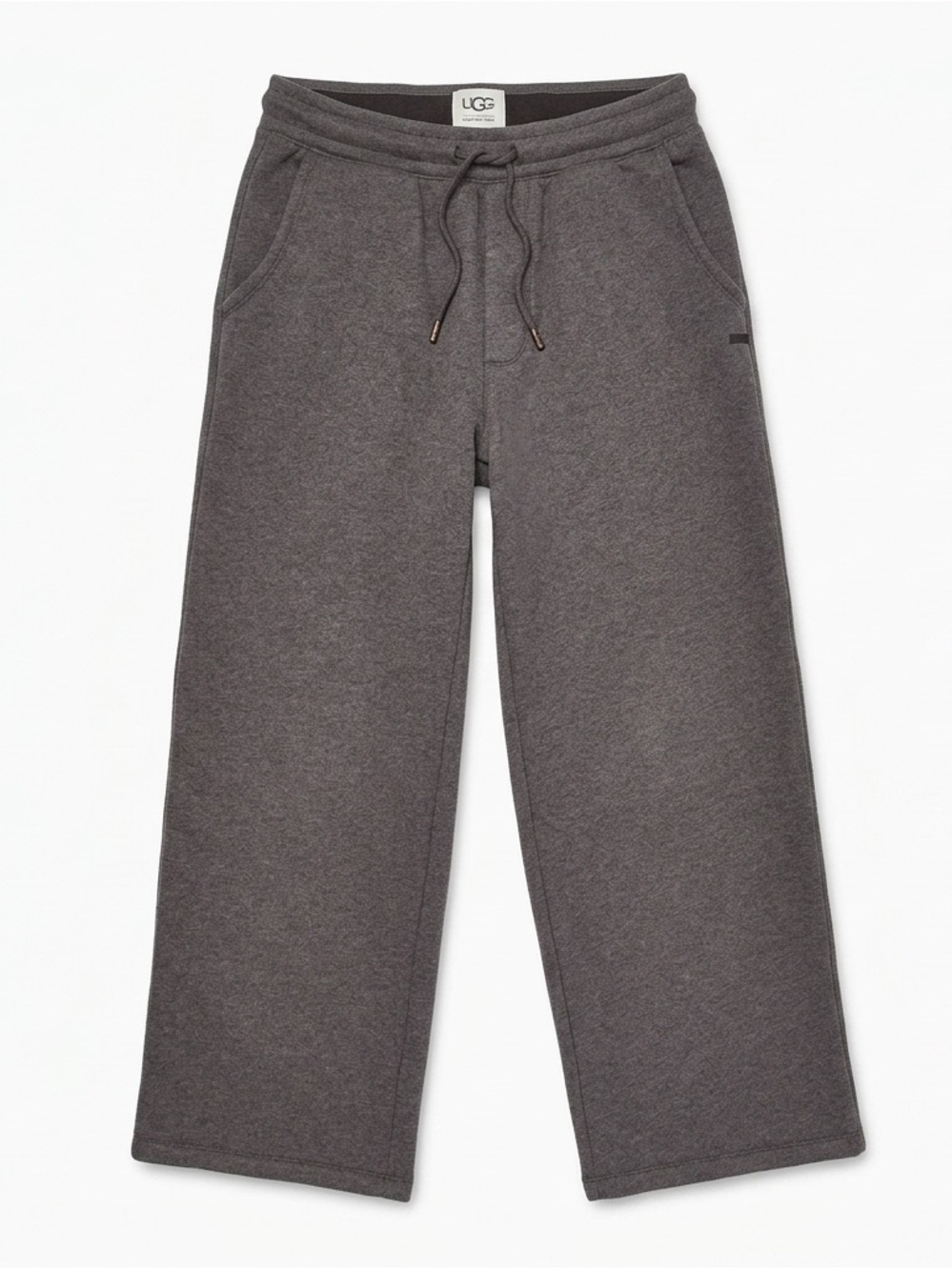 UGG Men’s Dark Charcoal Wide-Leg Joggers size M